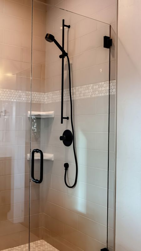 Black Framed Glass Shower